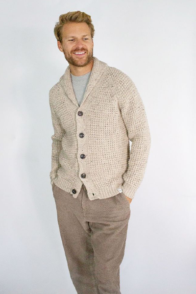 Waffle Shawl Cardigan