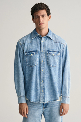 Relaxed Fit Denim Rodeo Shirt from Gant
