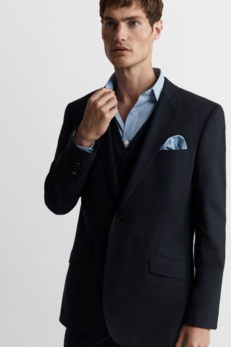 Leo Infinity Active Slim Fit Navy Jacket from T.M. Lewin