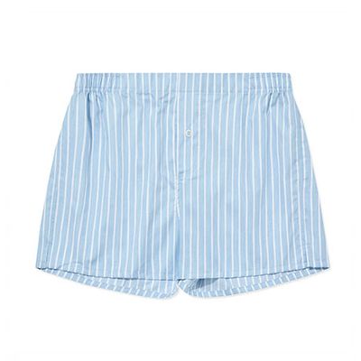 Boxer Shorts - Blue Stripe from Hamilton and Hare