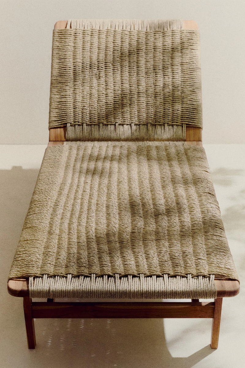 Teak Outdoor Lounger from Zara Home