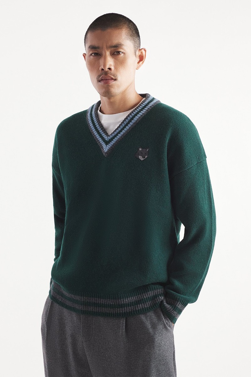 Bold Fox Head Patch Comfort Jumper from Maison Kitsuné