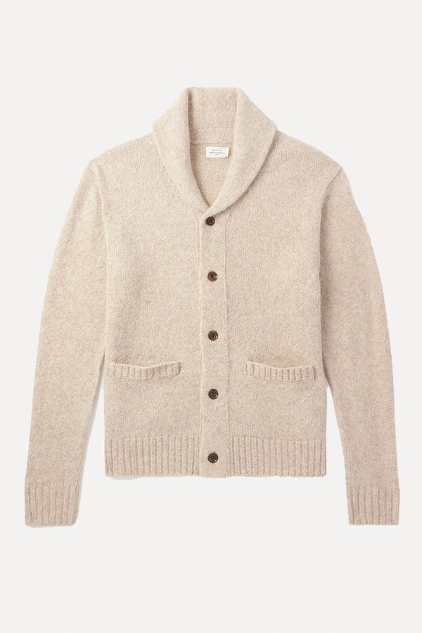 Shawl-Collar Knitted Cardigan from Hartford