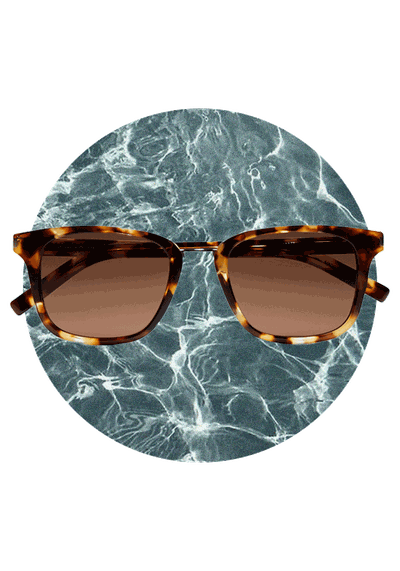 D-Frame Sunglasses Tortoiseshell Acetate Sunglasses from Saint Laurent