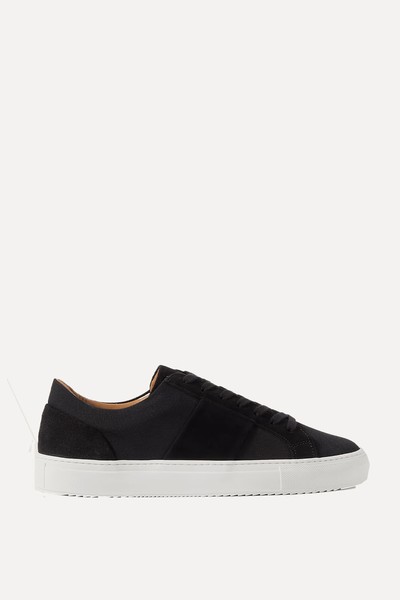 Alec Suede-Trimmed Canvas Sneakers from MR P.