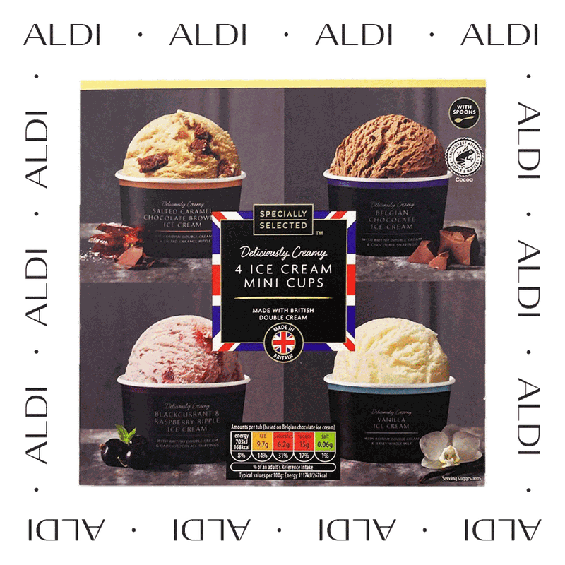 Ice Cream Mini Cups 4 Pack from Specially Selected