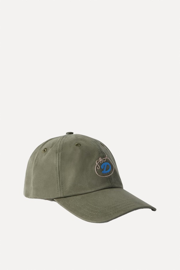 ‘D’ Lasso Emblem Cotton Twill Baseball Cap from Drake's