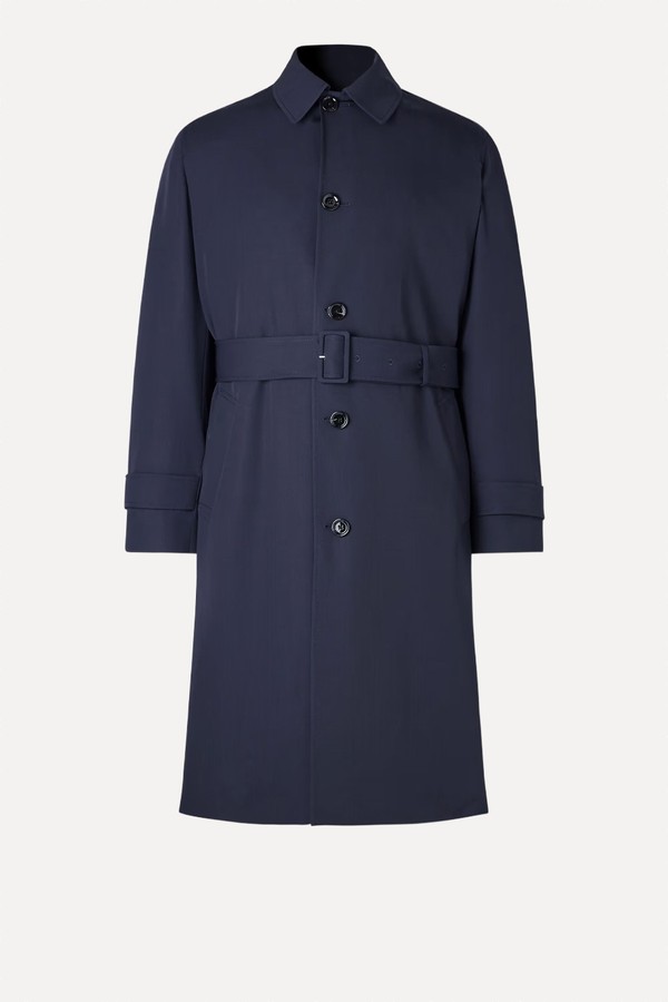 Virgin Wool-Gabardine Trench Coat from Lardini