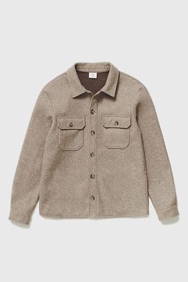 Textured Overshirt With Pockets from Mango 