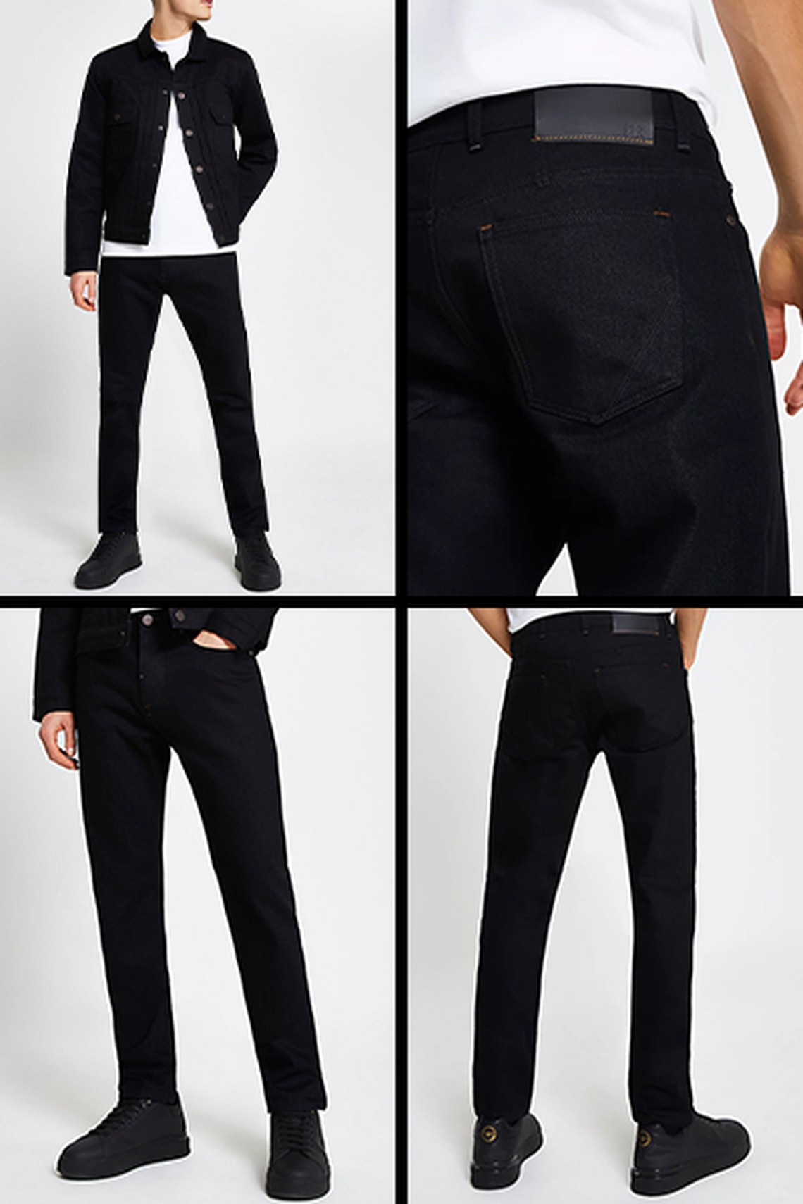 Black Slim-Skinny Fit Grant Jeans