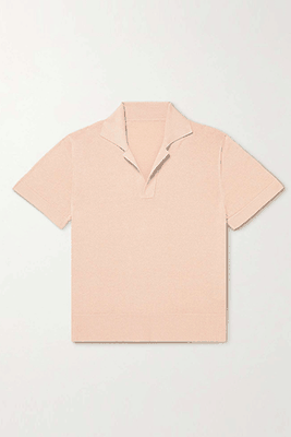 Mouliné-Organic Cotton Polo Shirt from Stòffa