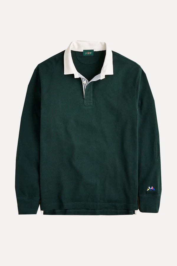 Rugby Shirt With Striped Placket