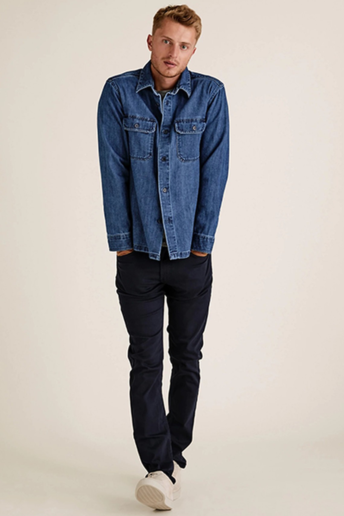 Denim Utility Overshirt from M&S