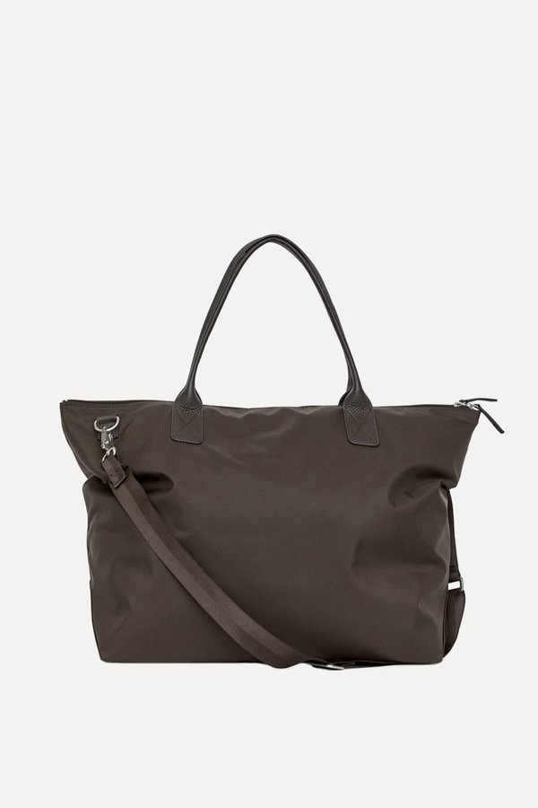 36-Hour Leather-Detailed Tote from ARKET