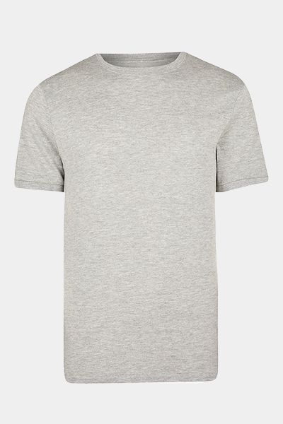 Grey Slim Fit Short Sleeve T-Shirt