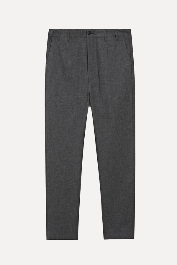Cool Wool Textured Trousers from Massimo Dutti