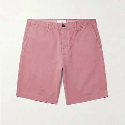 Garment-Dyed Cotton-Twill Bermuda Shorts   from Mr P.