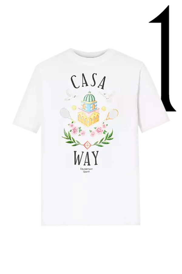 Casa Way Graphic-Print Organic-Cotton T-Shirt from Casablanca