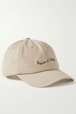 Wordmark Logo-Embroidered Cotton-Twill Baseball Cap from Museum Of Peace & Quiet