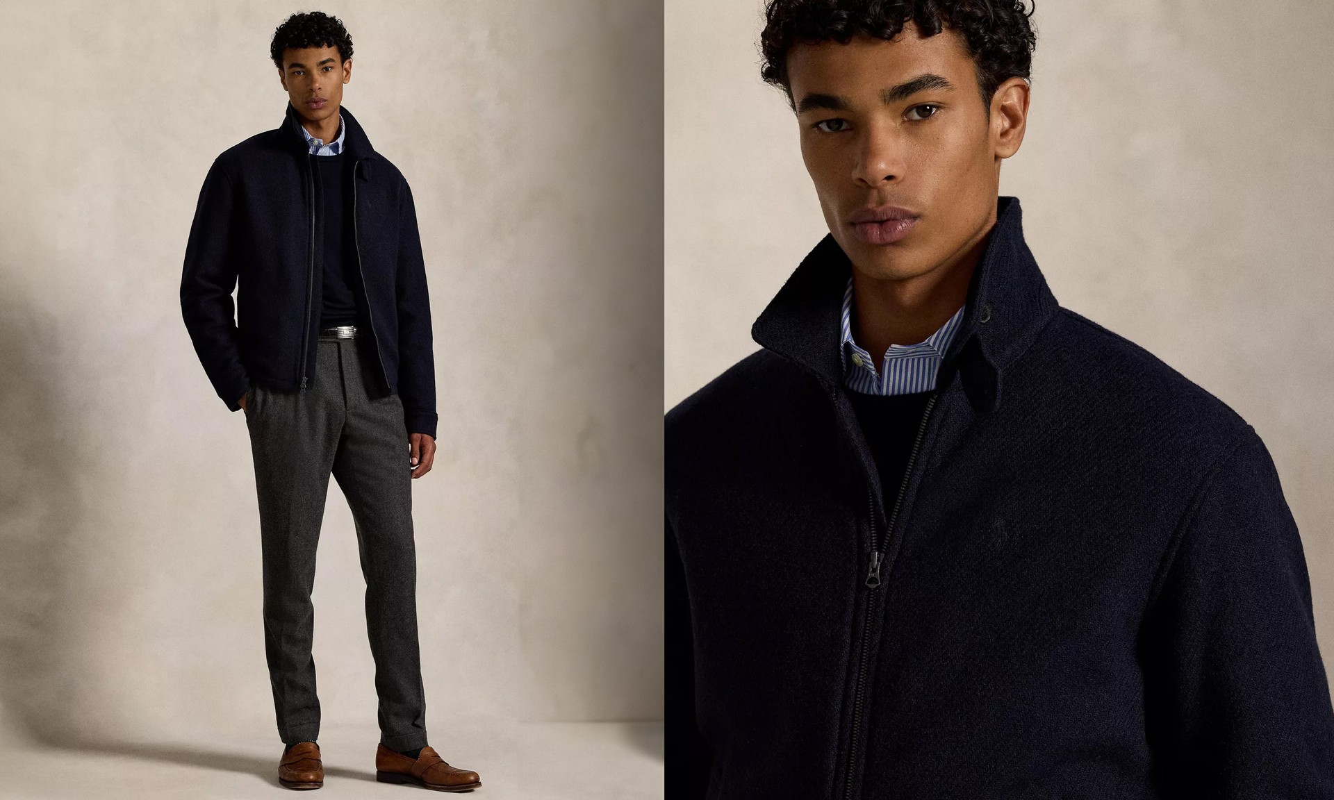 Zip-Through Wool Jacket from Ralph Lauren