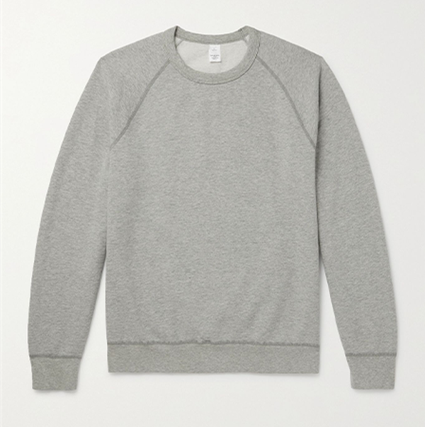 Heather Fleece-Back Cotton Jersey Sweatshirt from Save Khaki United