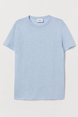 Linen Jersey T-Shirt from H&M