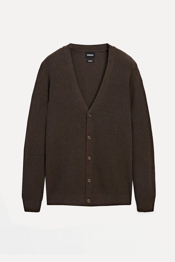 Knit Cardigan With Buttons from Massimo Dutti