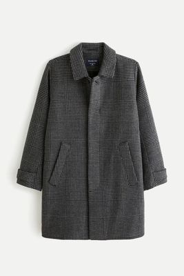 Wool-Blend Mac Coat