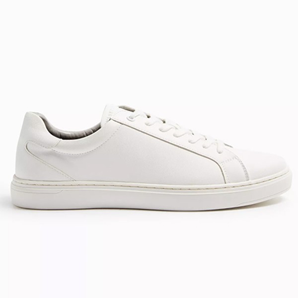 White Lace Up Trainers