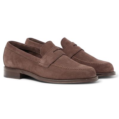 Lowry Suede Penny Loafers from Paul Smith
