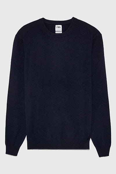 Cashmere Round Neck Sweater from Zara