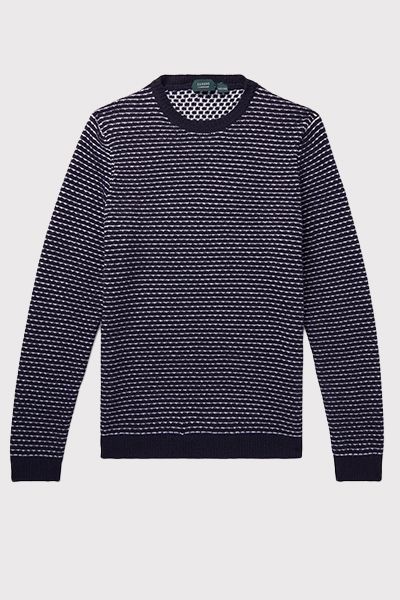 Striped Virgin Wool Sweater from Incotex