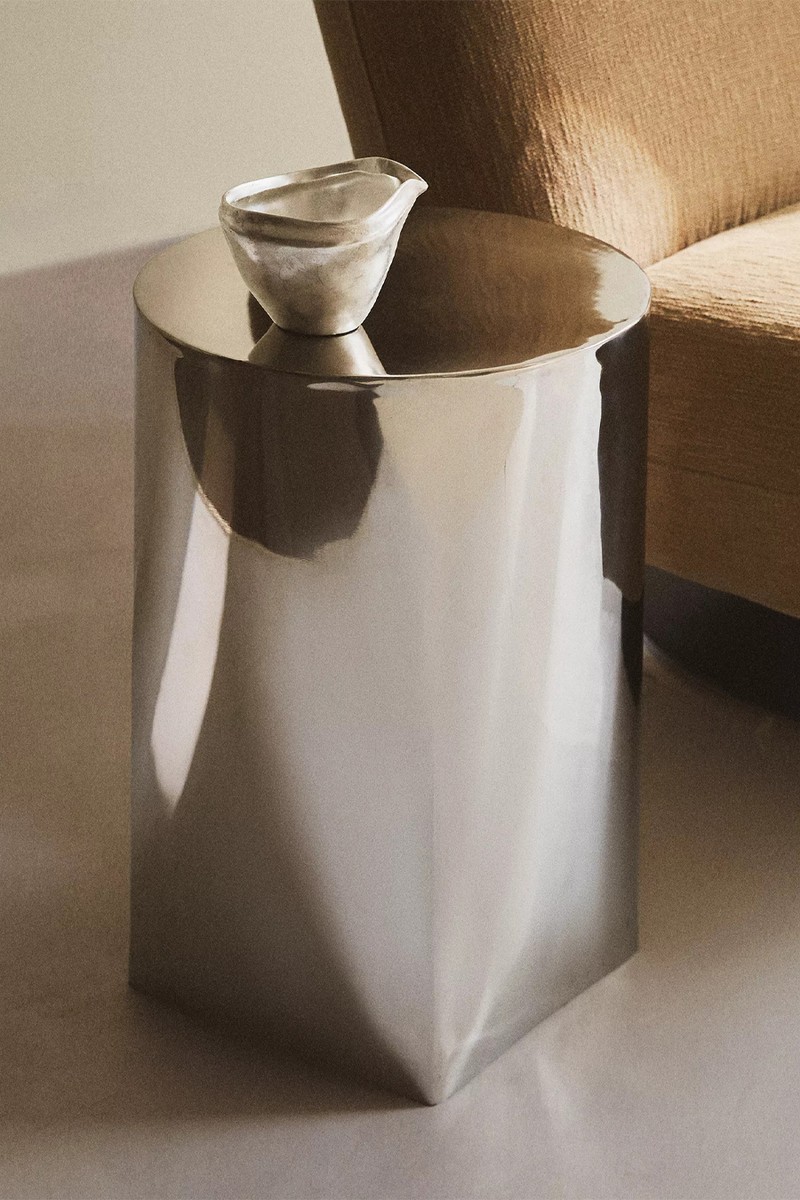 Stainless Steel Side Table from Zara Home