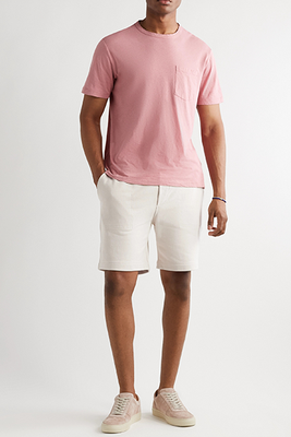 Loopback Cotton-Jersey Drawstring Shorts from Mr P.