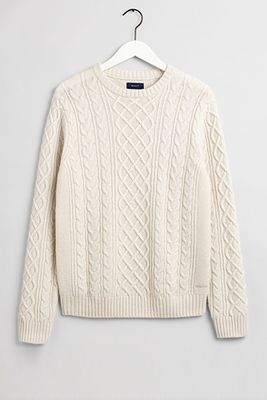 Aran Cable Crew Neck Sweater from Gant