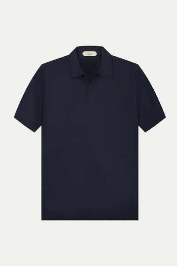 Shortsleeve Buttonless Polo from Aurelien