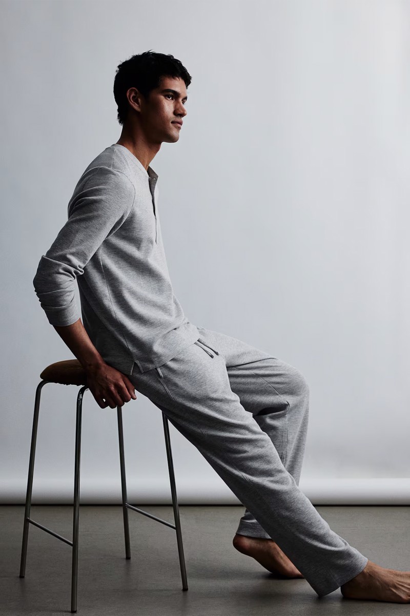 Regular Fit Waffled Pyjamas  from H&M 