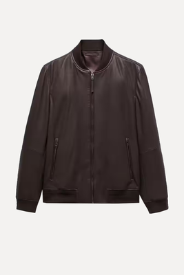 100% Nappa Leather Jacket from Mango