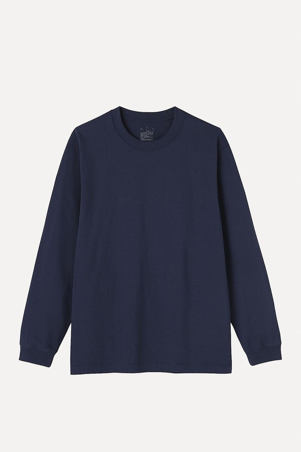 Thick Cotton Long Sleeve T‐shirt from Muji