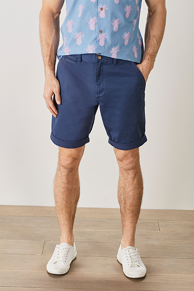 Organic Cotton Shorts Dark Blue Chino