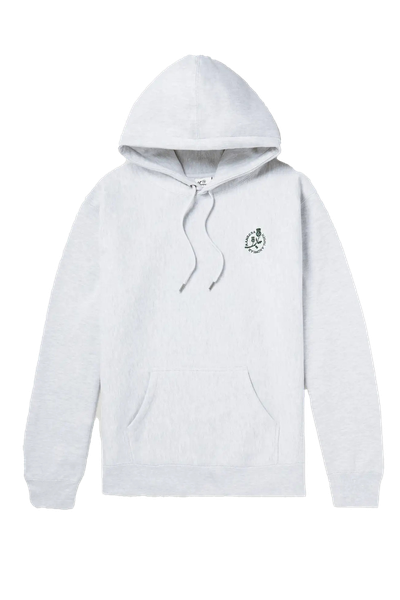 Logo-Embroidered Cotton-Blend Jersey Hoodie  from Manresa 