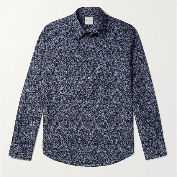 Slim-Fit Floral-Print Cotton-Poplin Shirt from Paul Smith