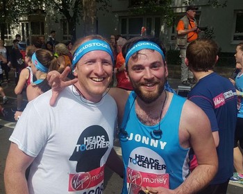 Johnny And Neil Running The London Marathon