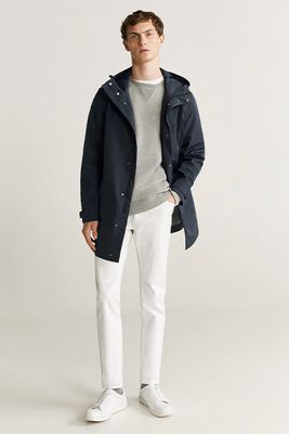 Hooded Water Repellent Parka from Mango