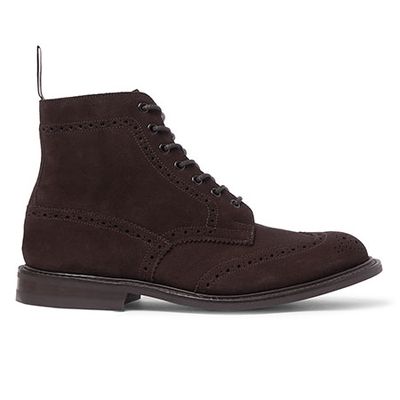 Stow Suede Brogue Boots from Tricker's