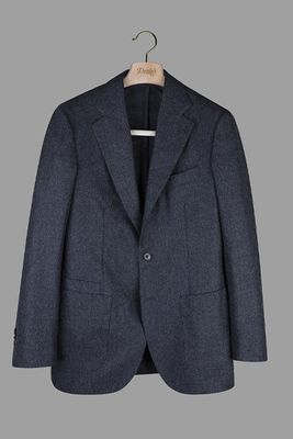 Wool Flannel Tailored Jacket from Drake's