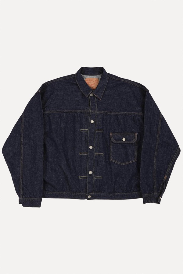 Type 1 1940’s Pleated Front One Wash Denim Jacket from Orslow