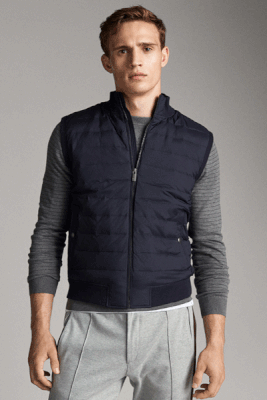 Quilted Down Gilet from Massimo Dutti