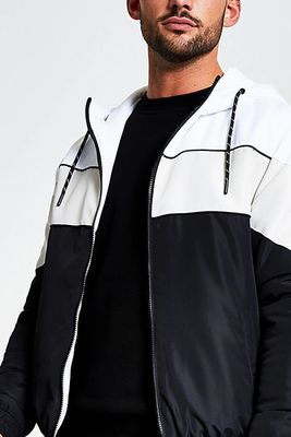 MCMLX Black And White Hooded Jacket