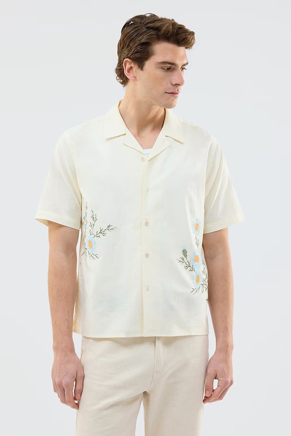 Cross Stitch Daisy Clerk Shirt